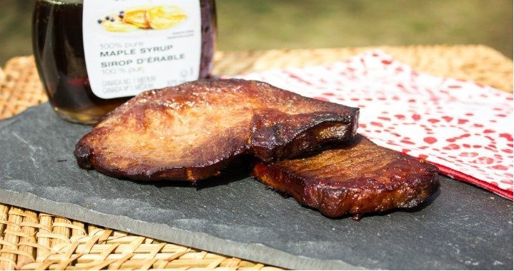 Smoked Maple Garlic Pork Chops Recipe